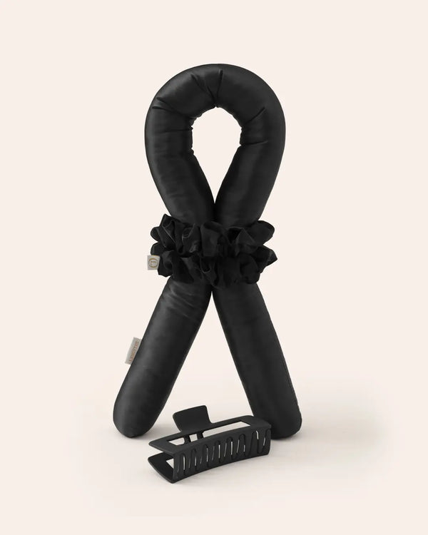 Heatless Curls in Mulberry Silk