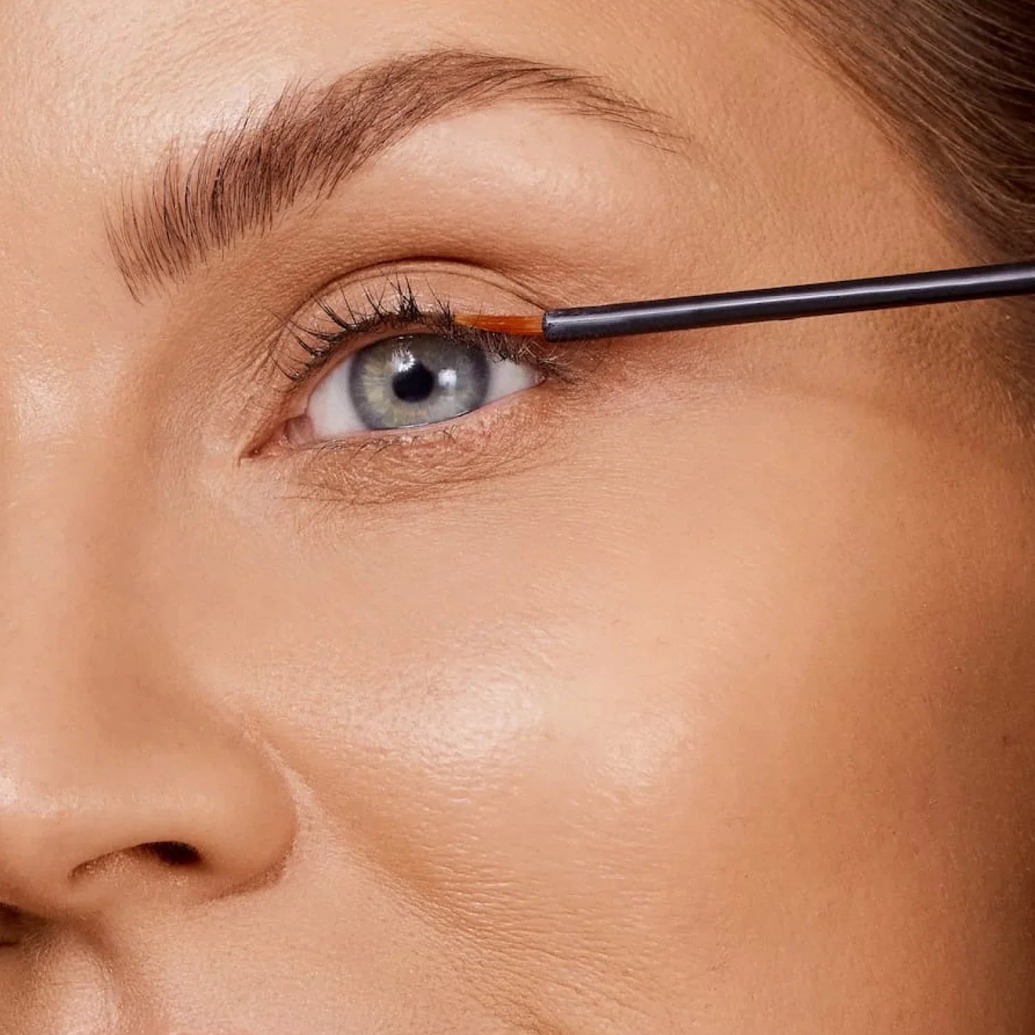 Eyelash Growth Serum on eye