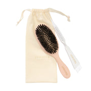 Wild Boar Hair Brush with Cleaning Tool