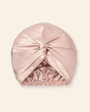 Lenoites Mulberry Silk Sleeping Cap in the color Pink