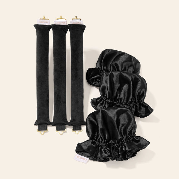 Heatless Curl Rods with Caps 3-Pack