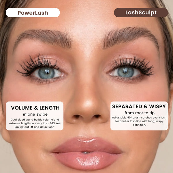 PowerLash Growth Serum Mascara + LashSculpt Serum Infused Mascara