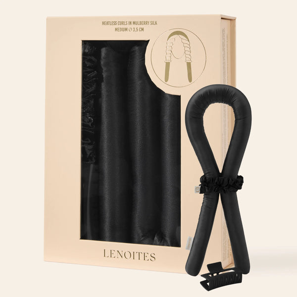 Heatless Curls in Mulberry Silk