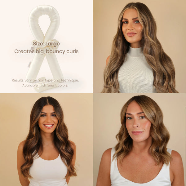 Heatless Curls in Mulberry Silk