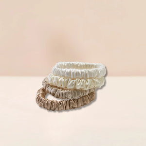 Mulberry Silk Skinny Scrunchies