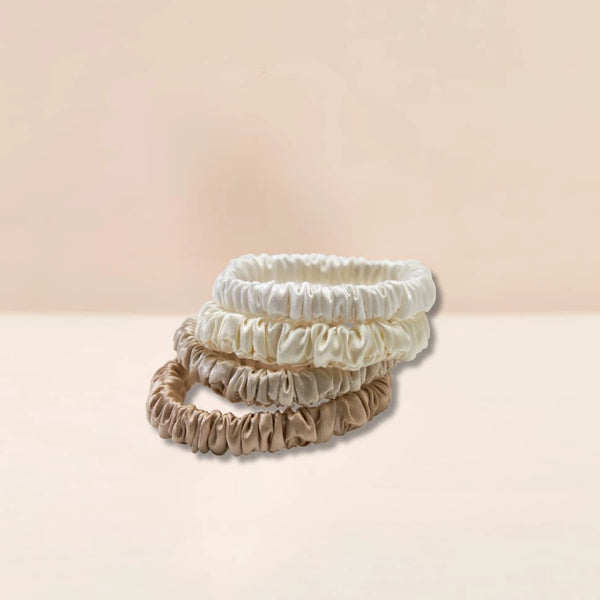 Mulberry Silk Skinny Scrunchies