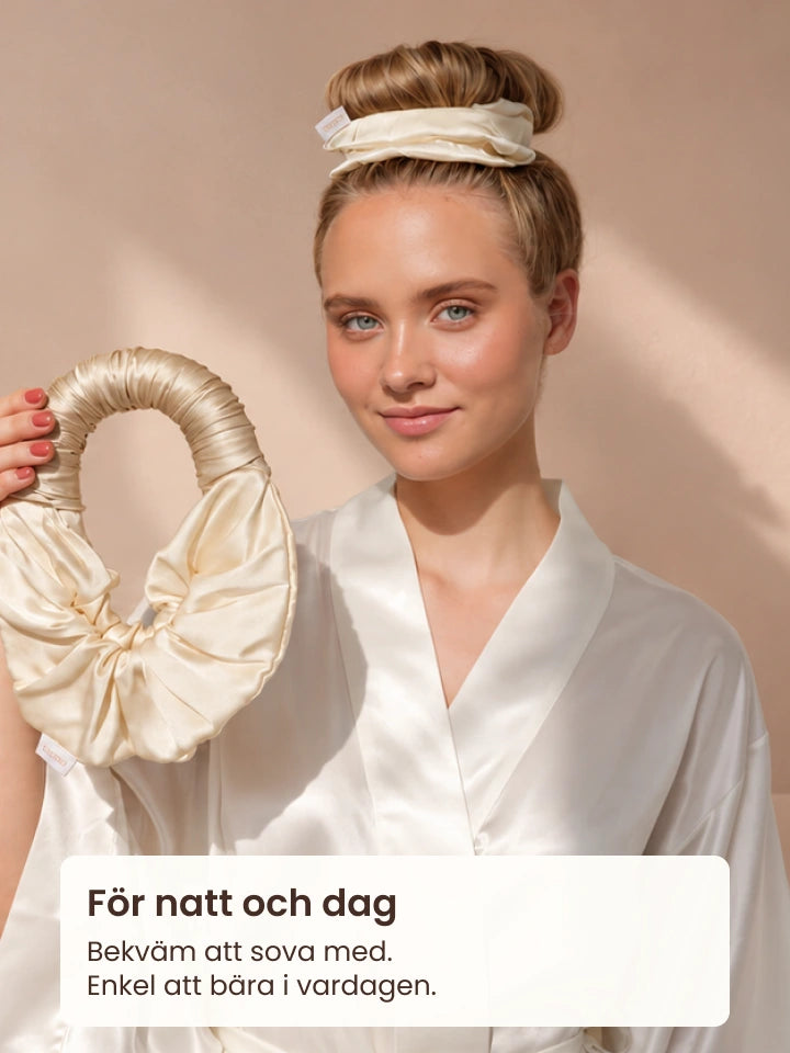 För natt och dag. Bekväm att sova med och enkel att bära i vardagen.
