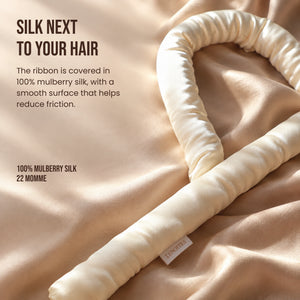 Heatless Curls in Mulberry Silk