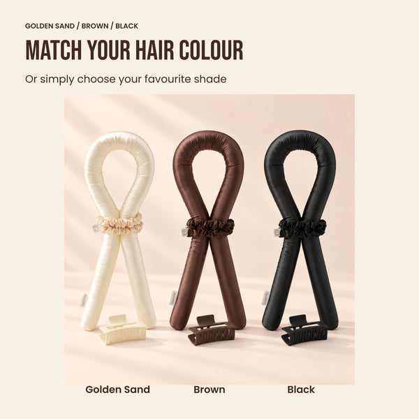 Heatless Curls in Mulberry Silk