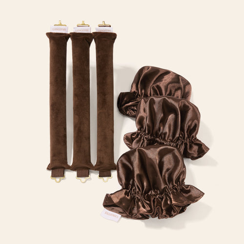 Heatless Curl Rods with Caps 3-Pack